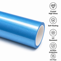 Film de protection automobile PPF auto-réparant et changeant de couleur, épaisseur 7,5 mil, TPU, protection UV, anti-rayures, résistant aux taches, en rouleau