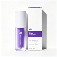 Dentifrice Correcteur de Couleur Violet V34 en Gros, Blanchisseur Instantané des Dents, Sans Peroxyde, 30ml