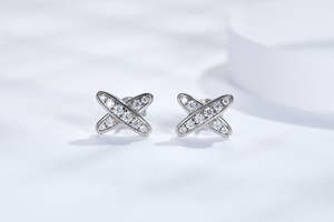 Pendientes Clásicos con Forma de Gota de Agua con Moissanita y Plata, Joyería de Moda, Material Principal: Silicona - Product Image 3