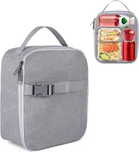 Boîte à lunch réutilisable thermique souple et étanche pour adulte, sac à lunch fourre-tout pour pique-nique de voyage