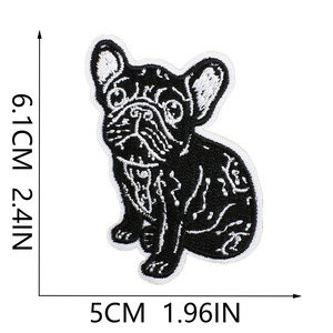 Handmade hợp thời trang màu đen BƯỚM THÊU các bản vá lỗi sắt-on vải các bản vá lỗi cho Hat Trang trí nội thất cậu bé cô gái người đàn ông Phụ Nữ Nhỏ PVC thêu - Product Image 4