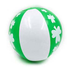 Ballon de plage gonflable avec impression de logo, personnalisé, 36 ballons de plage en tissu plastique publicitaires blancs, verts, colorés, en PVC, en vrac - Product Image 1