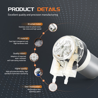 LEFOO Opération visible Micro pompe péristaltique de laboratoire à faible coût Pompe péristaltique sanitaire 24v Dc de qualité alimentaire pour liquide visqueux