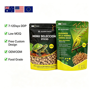 Bolsa de Alimentos para Tortugas con Diseño Personalizado, Empaque con Cierre Hermético, Apta para Alimentos, Empaque para Alimentos para Aves, Conservación de Frescura, Bolsa Vertical - Product Image 1