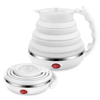 Bouilloire électrique pliable de voyage en silicone de qualité alimentaire OEM