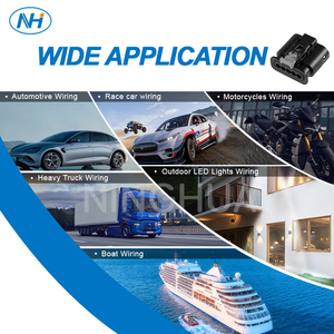 5 pines hembra impermeable automotriz enchufe Cable arnés de cableado enchufe carcasas receptáculo 09408611 - Product Image 6