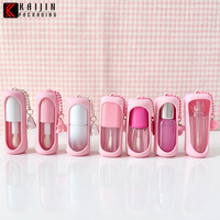 Tubes de gloss à lèvres 6ml 10ml en plastique sérigraphiés avec bouchon à vis, contenants cosmétiques avec logo personnalisé
