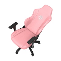 Chaise de Gaming de haute qualité Phantom 3, fauteuil avec fauteuil inclinable, de couleur rose crémeuse, cuir PVC, taille XL