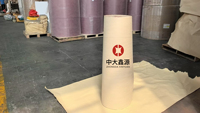 Rouleau de tampons rafraîchissants en papier kraft brun enduit de résine pour fermes d'élevage et serres 95 g/m² 1100 mm x 740 mm