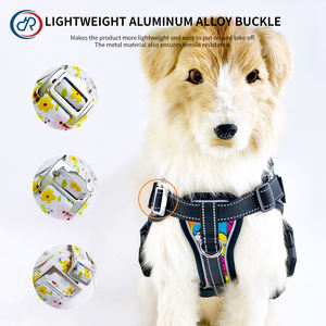 DRH özel ayarlanabilir naylon köpek koşum yansıtıcı Pet taktik koşum eğitim yürüyüş hizmeti köpek yelek koşum - Product Image 3