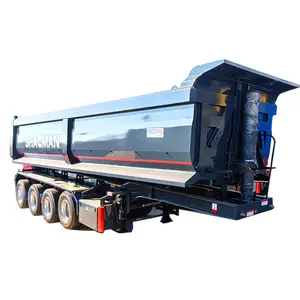 Hot Sale New Used Integrated Small Hydraulic Tipping Rear U Shape Dump Tipper Semi Trailer