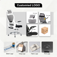 Kabel Comfort Executive Chaise de bureau pivotante ergonomique à 90 degrés Accoudoir rabattable Appui-tête réglable Design moderne