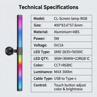 Lámpara de Monitor LED Inteligente con Protección Ocular, Sin Reflejos en la Pantalla, Alimentada por USB, con Control Remoto Inalámbrico