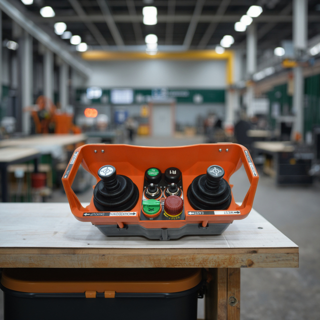 Saga-L40 Tower Crane Remote Control Industrial Wireless Joystick Dual Rocker Radio Overhead Bridge Crane Controller