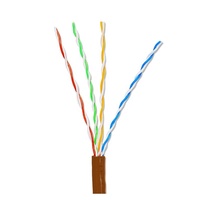 Cable Ethernet UTP Cat5e Azul de 305m (1000 pies) para Interiores, 24 AWG, 4 Pares, 8 Hilos, Revestimiento de PVC, Cable LAN POE