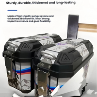 Boîte latérale universelle 25L à dégagement rapide pour moto et vélo électrique, étanche, épaissie et antichoc
