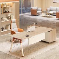 Meubles de bureau haut de gamme Liyu, élégante table de direction en bois, design moderne unique, convertible pour usage général