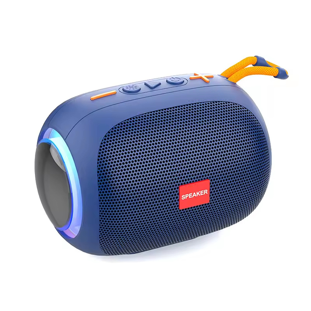 Handle Rubber Portable Bluetooth Wireless Speaker for Outdoor Home Desk Use Waterproof Stereo Sound Loudspeaker