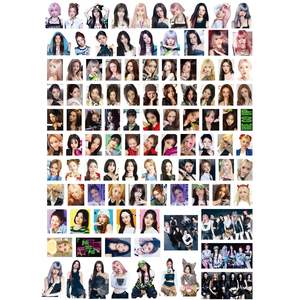 100 pièces <span class=keywords><strong>KPOP</strong></span> autocollant WE GO UP AHYEON RUKA ASA RORA PHARITA RAMI CHIQUITA autocollant en <span class=keywords><strong>vinyle</strong></span> étanche <span class=keywords><strong>KPOP</strong></span> autocollants décoratifs - Product Image 2