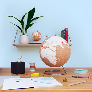 Globo Terráqueo Nórdico Especial de Papel de Corcho MAXCARE 14.5cm MAC-F22 Producción Personalizada - Product Image 2