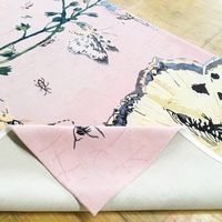 Tapis en soie fabriqué à la main sur mesure Tapis en laine touffeté de table papillon rose pour cinéma maison Penthouses de luxe