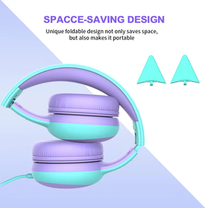 High Quality Foldable Cat Ear <strong>Earphones</strong> for Boys Girls 3.5mm Wired Stereo Bass Headsets for Mobile Phone <strong>Cute</strong> School Learning - Product Image 6