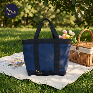 Sac isotherme portable grande capacité Hien Minh 600D avec poignée, fermeture éclair, pour repas, boissons, pique-nique, voyage - Product Image 4