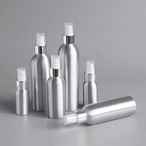 Aluminum 50ml 100ml 150ml Refillable <b>Mist</b> Spray <b>Bottle</b> 300ml Aluminium <b>Bottle</b> with Metal Silver Screw Cap - Product Image 3