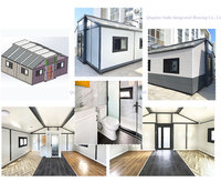 Maison conteneur modulaire préfabriquée portable à plafond haut extensible