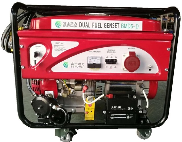 5.25KVA Sportsman BS5-D 5000 Watt Dual Fuel Generator with Gas/Gasoline Air-Cooled 4-Stroke Engine 1 Year Warranty for Home Use