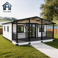 Maison conteneur préfabriquée extensible, design modulaire préfabriqué, imperméable et isolée, pour bâtiments temporaires multi-usages