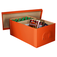 Organisateur de coffre de voiture pliable, boîte de rangement en cuir pliable avec couvercle, grande capacité, étanche, organisateur portable pour SUV