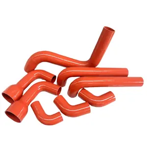 China supplier Smooth surface fabric DC reducer silicone tube for automotive trucks and heavy machinery