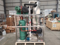 Machine à glaçons industrielle de 3 tonnes, système de refroidissement automatique de l'eau, stockage pour restaurant, bar