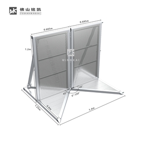 Barriera di Controllo Folla in Lega di Alluminio Mingkai, Pieghevole, Installazione Rapida, Barricata Angolare - Product Image 2