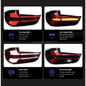 Pour BMW X5 F15 2014-2018, feux de jour à LED, feux antibrouillard étanches, ensemble de feux arrière, kit carrosserie - Product Image 4