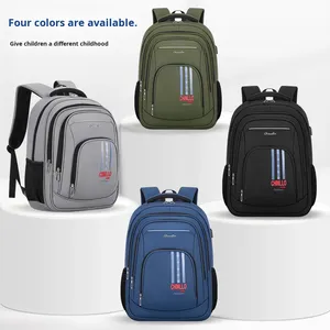 Sac d'école en cuir synthétique microfibre léger et protecteur de la colonne vertébrale pour enfants d'école primaire, nouveau modèle 2024 - Product Image 2