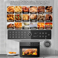 Four à friture saine à air chaud avec technologie de convection haute température, pour une cuisson sans huile, rôtissage et grille-pain, avec minuterie pour des repas rapides et délicieux