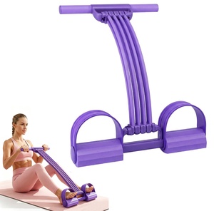 <span class=keywords><strong>Banda</strong></span> de Resistencia con Pedales y 8 Tubos, Nueva Versión Mejorada, <span class=keywords><strong>Banda</strong></span> Elástica para Yoga y Ejercicio, Equipo de Ejercicio para el Hogar, para Entrenamiento de Cuerpo Completo - Product Image 1