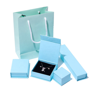 Wholesale Wedding blue Luxury Cardboard Magnetic Custom Gift Box Packaging Jewelry Paper Boxes With Logo