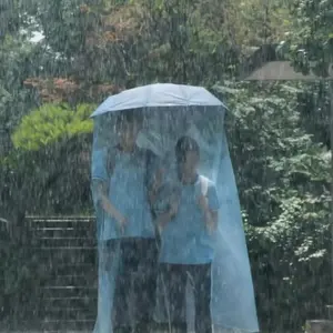 Capa de chuva personalizada para o corpo, guarda-chuva de manga longa para uso ao ar livre, capa de chuva personalidade criativa