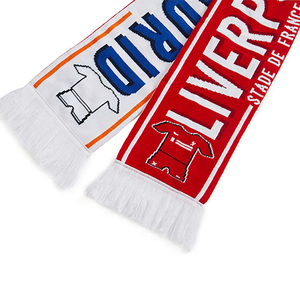 刺Embroideredクラブ織りサッカーサッカーチームファンスカーフカスタムロゴニットスポーツスカーフ - Product Image 5