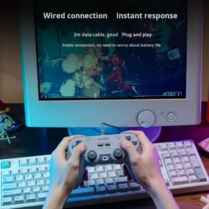 Manette de <span class=keywords><strong>jeu</strong></span> filaire GameSir Tegenaria Lite pour Switch, Android, IOS, <span class=keywords><strong>PC</strong></span>, Steam avec design rétro des années <span class=keywords><strong>90</strong></span>, sticks à effet Hall - Product Image 1