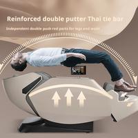 Fauteuil de massage de luxe 4D-Plus SL Track Full-Body Zero-Gravity avec nanocarbone chauffant pour l'épaule et le dos Airbags inclinables Shiatsu
