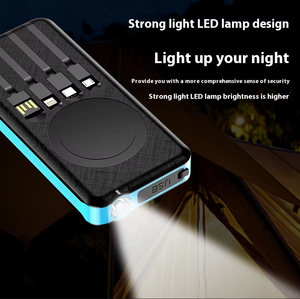 <span class=keywords><strong>Boîtier</strong></span> <span class=keywords><strong>de</strong></span> batterie externe pour panneau solaire JX <span class=keywords><strong>avec</strong></span> logo à 4 câbles intégré Support personnalisé Chargeur <span class=keywords><strong>sans</strong></span> <span class=keywords><strong>fil</strong></span> Type-C Powerbank pour téléphones mobiles - Product Image 6