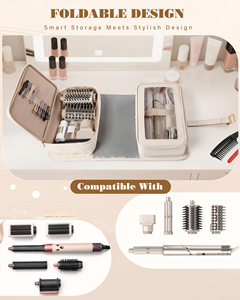 Sac de voyage pour outils capillaires avec tapis résistant à la chaleur, étui de rangement pour accessoires de coiffure - Product Image 6