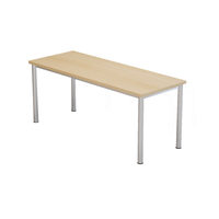 Ensemble de mobilier de salle à manger en acier inoxydable pour 4 personnes, design moderne et simple, montage facile, couleur personnalisable, cantine, école, employé