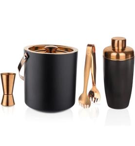 Cubo de hielo metálico hecho a mano para enfriar vino y champán, ideal para hoteles y bares. - Product Image 1
