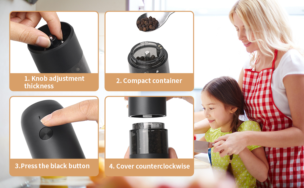 USB Salt and Pepper Grinder