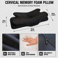 Oreiller ergonomique moderne en mousse à mémoire de forme à récupération lente, soutien cervical, rafraîchissant, direct usine, OEM ODM